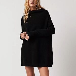Free People Black Turtleneck Sweater